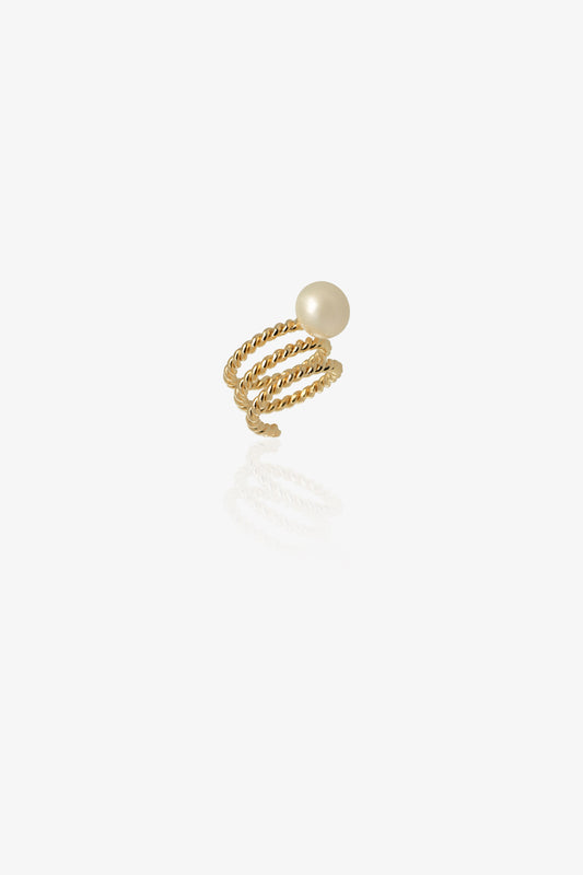 ANILLO ESPIRAL PERLA GRANDE