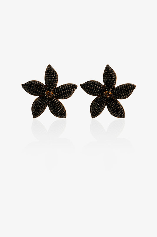 ARETE JAZMIN GRANDE- NEGRO