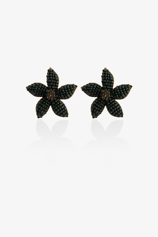 ARETE JAZMIN PEQUEÑO- VERDE OLIVO