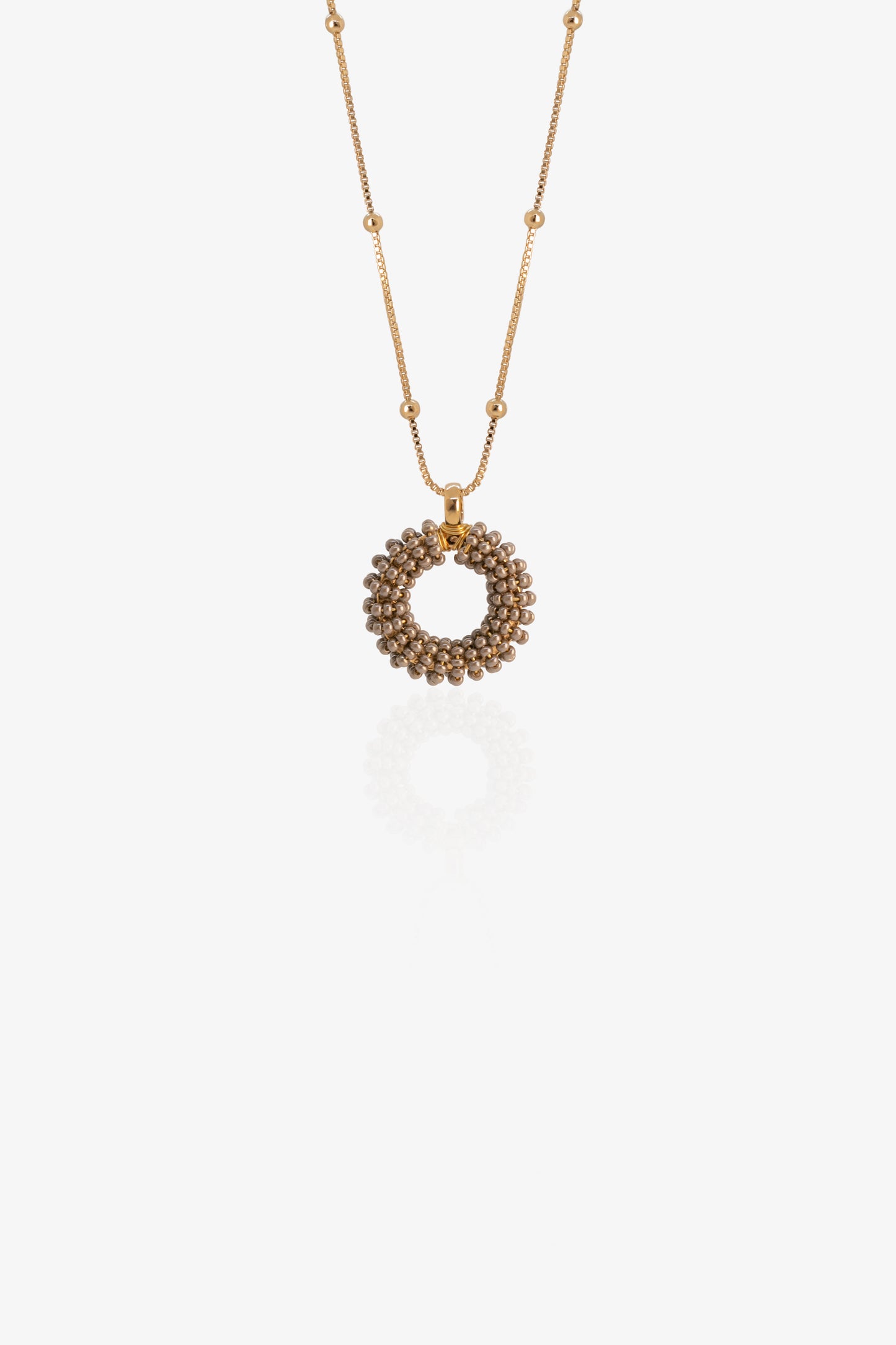 COLLAR AMARANTO- GRIS