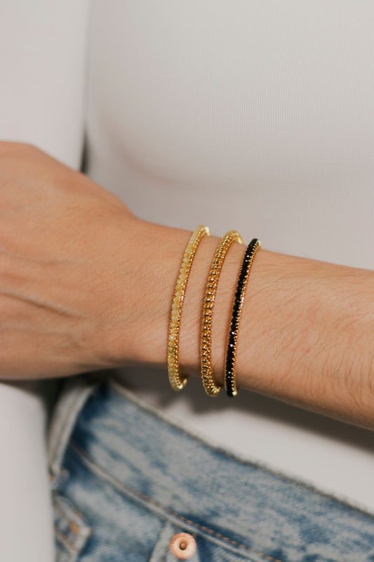 BRAZALETE ABANICO- DORADO
