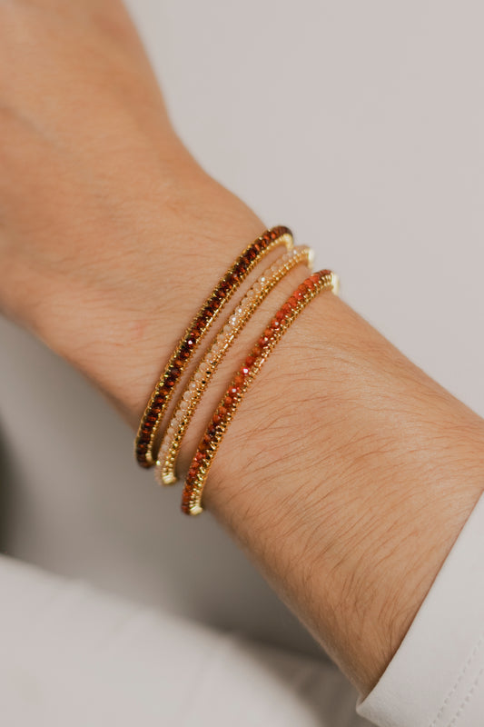 BRAZALETE ABANICO- NARANJA