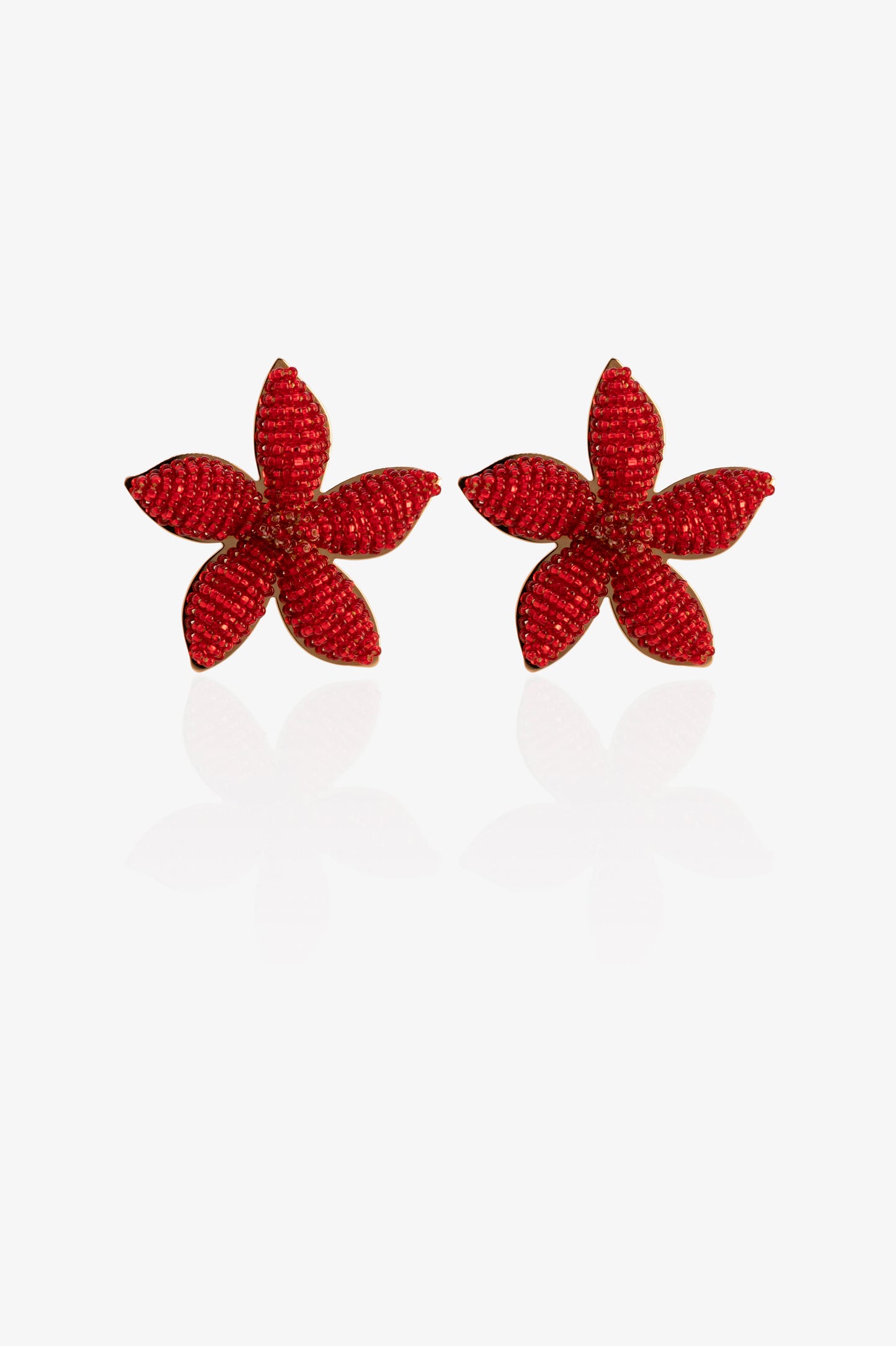 ARETE JAZMIN GRANDE- ROJO